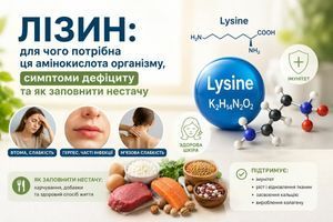 Лізин: для чого потрібна ця амінокислота організму, симптоми дефіциту та як заповнити нестачу