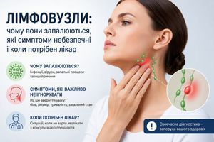 Лімфовузли: чому вони запалюються, які симптоми небезпечні і коли потрібен лікар