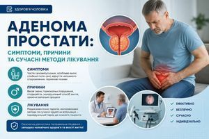 Аденома простати: симптоми, причини та сучасні методи лікування