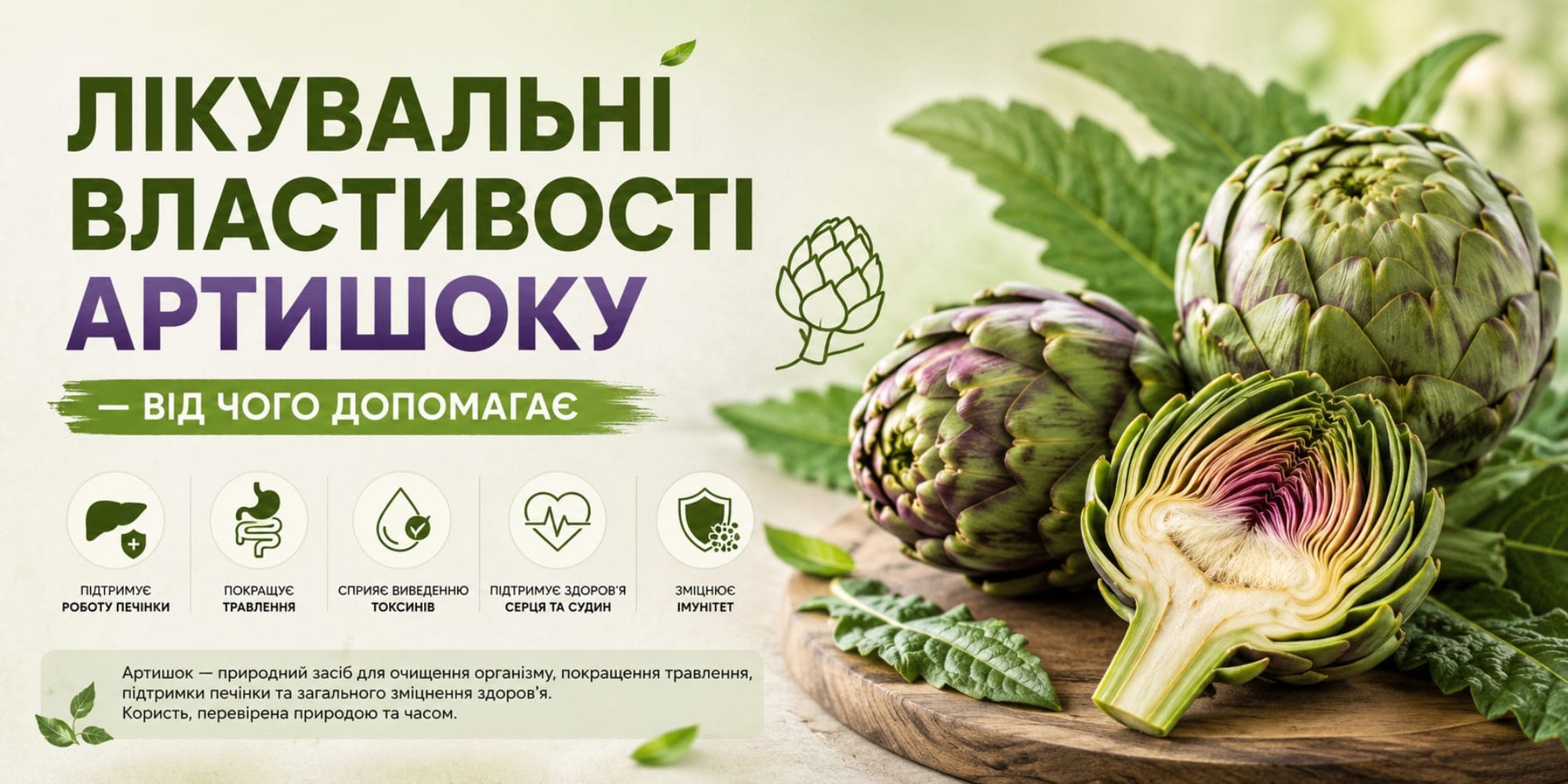 Артишок - лікувальні властивості