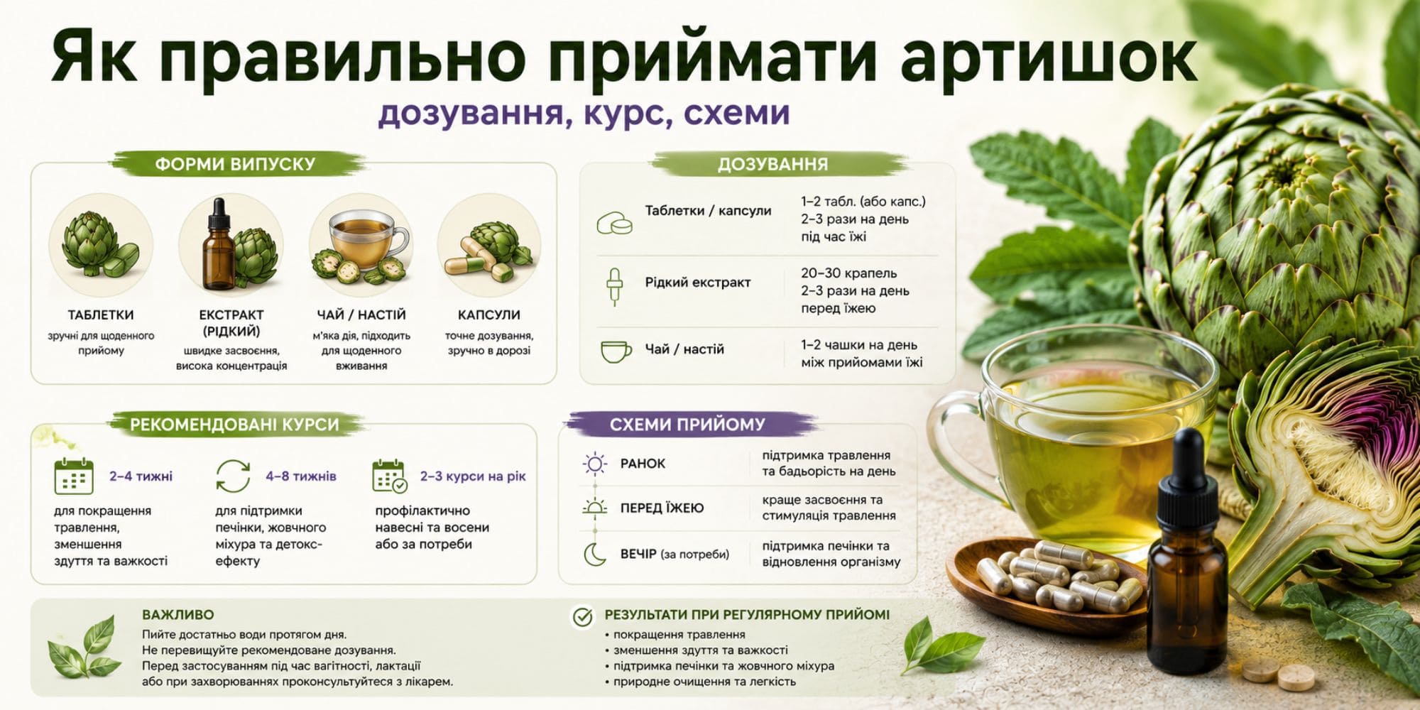 Как принимать артишок