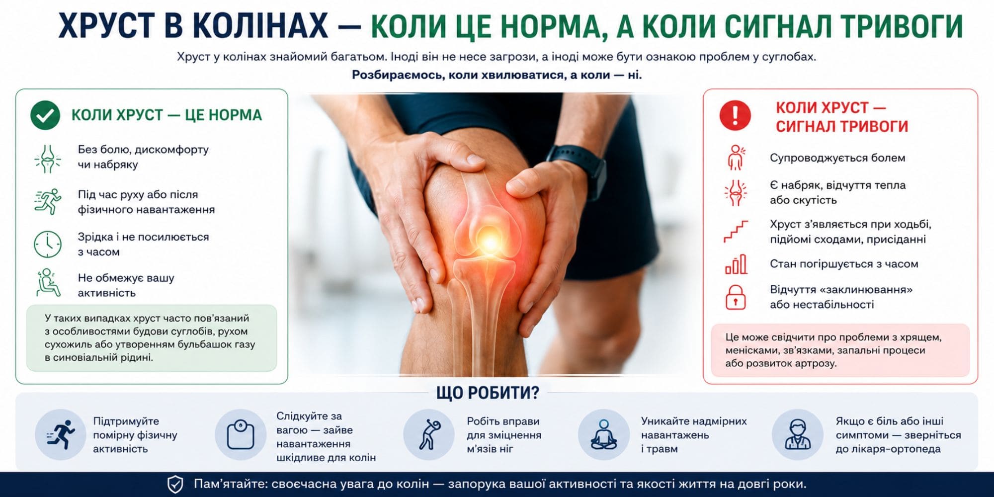 Хруст в коленях