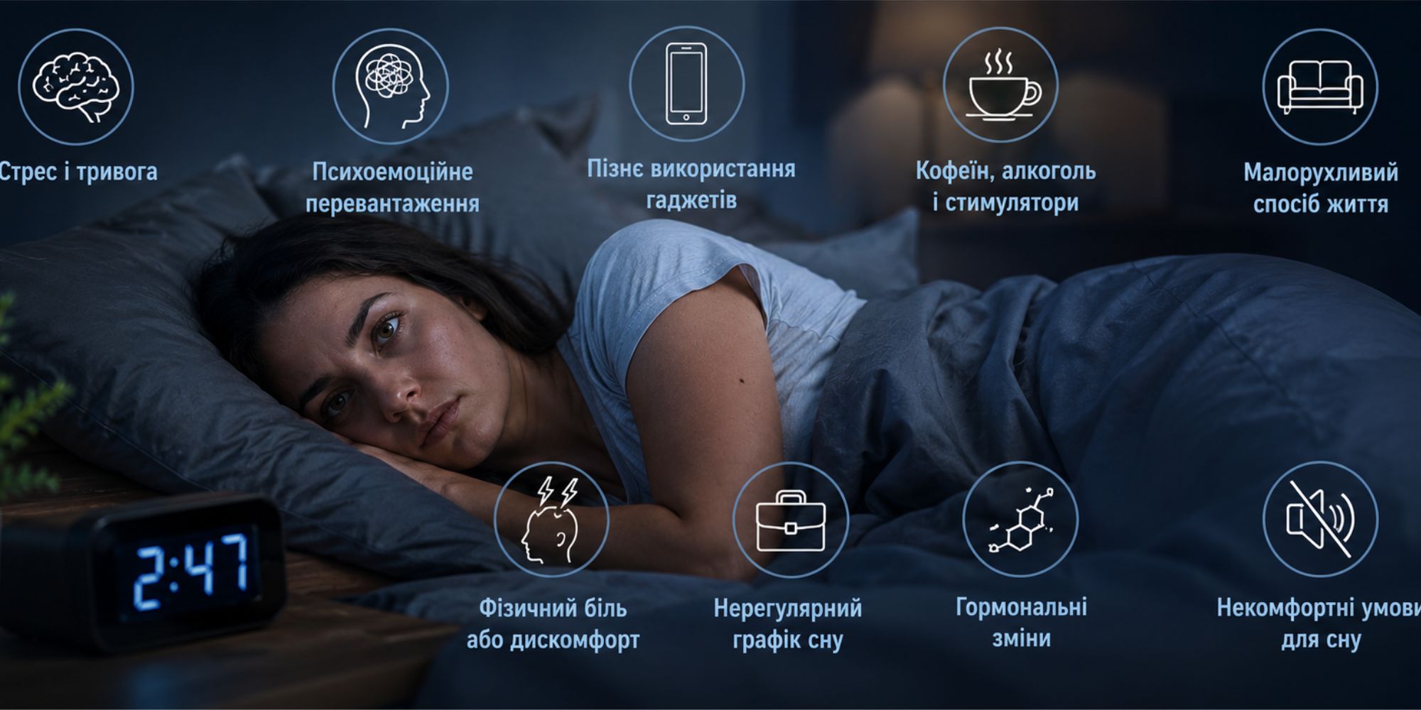 Чому виникає безсоння