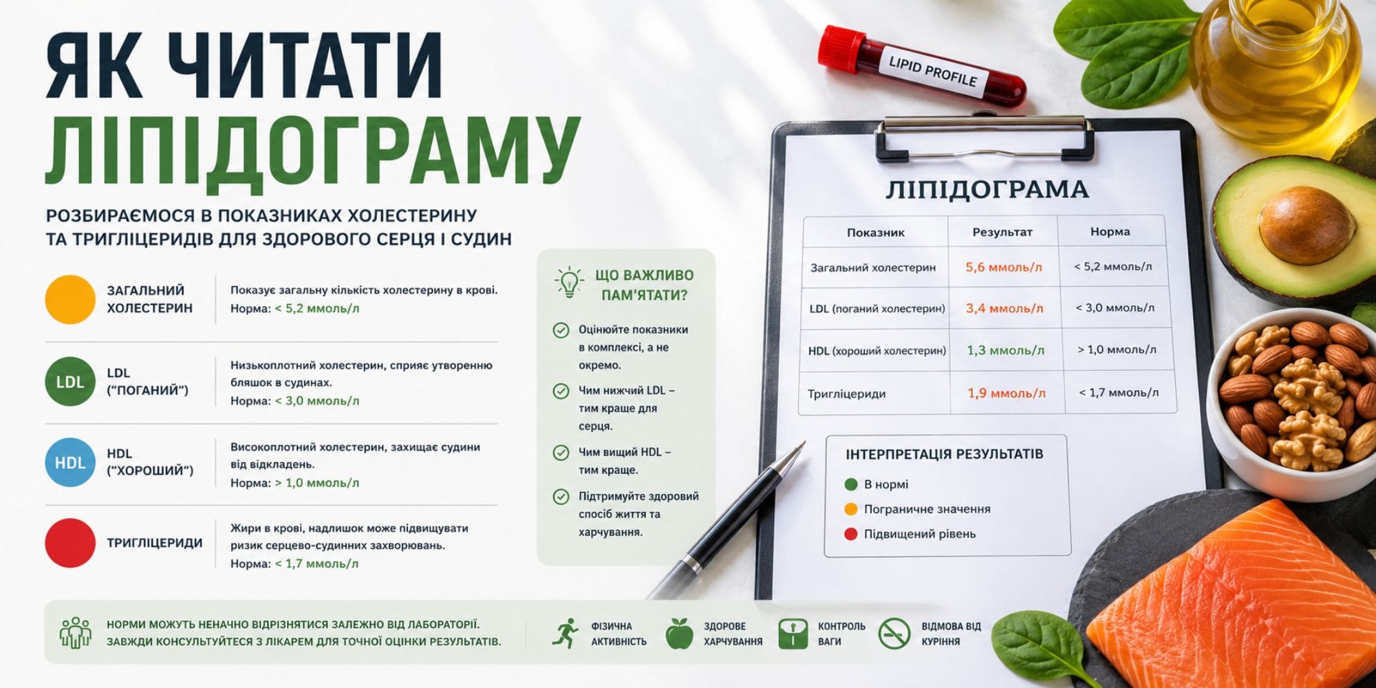 як читати ліпідограму