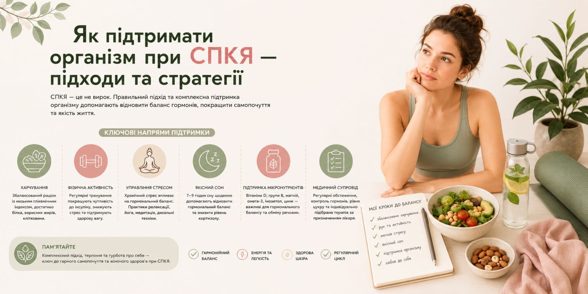 Как поддержать организм при СПКЯ