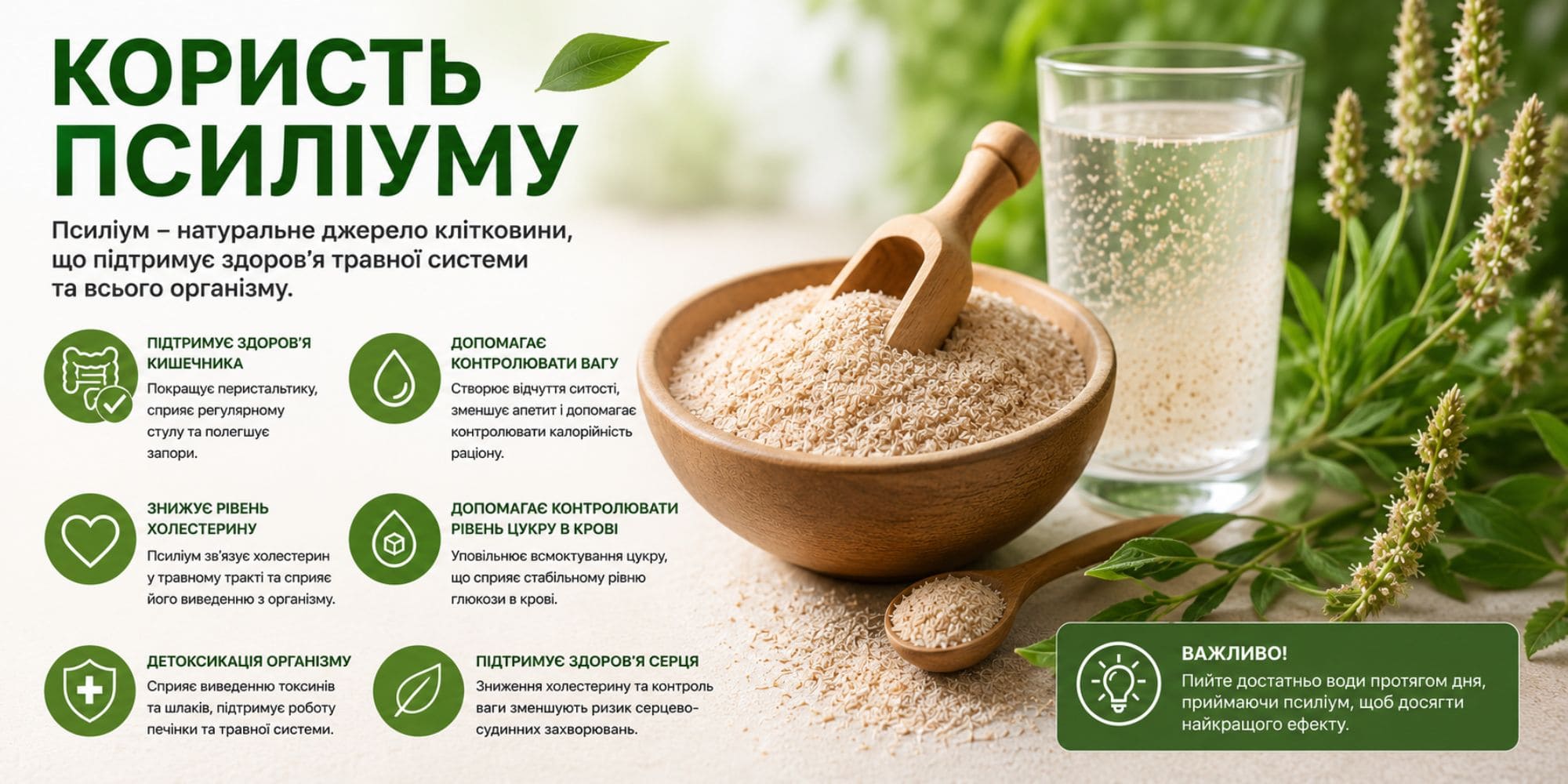Польза псиллиума