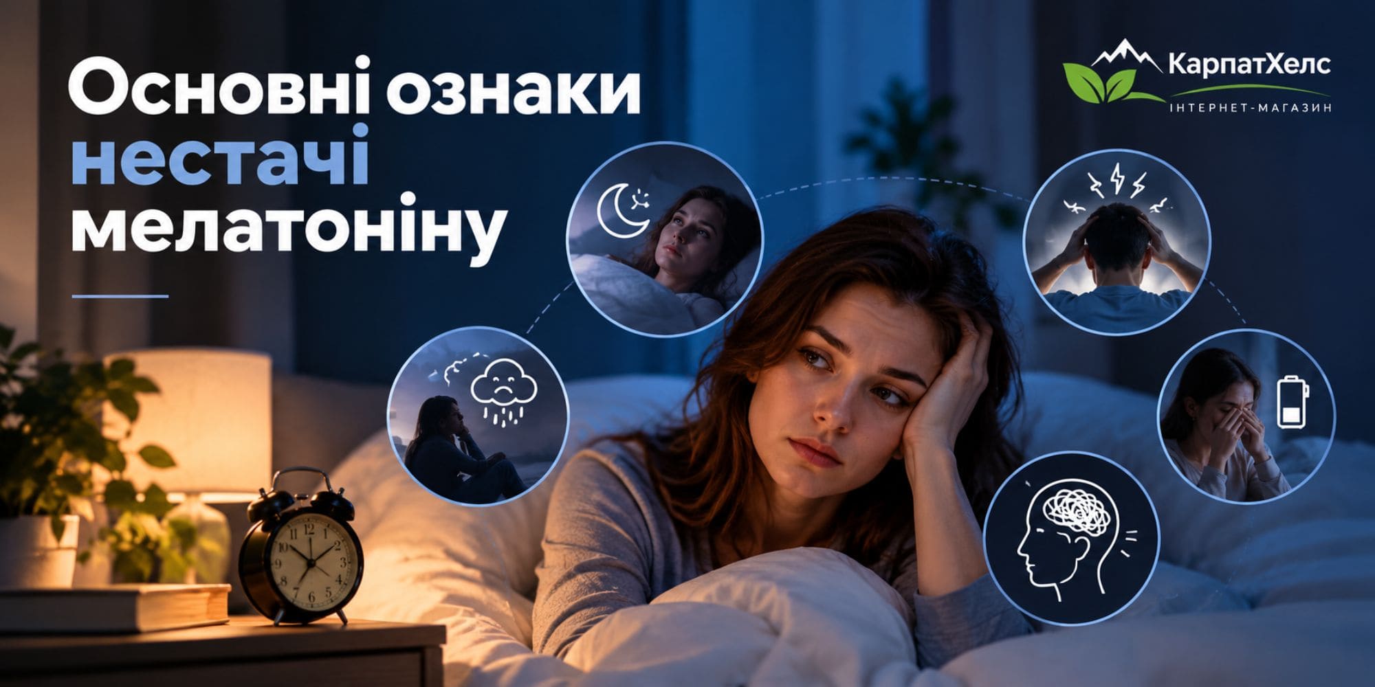 Основні ознаки нестачі мелатоніну