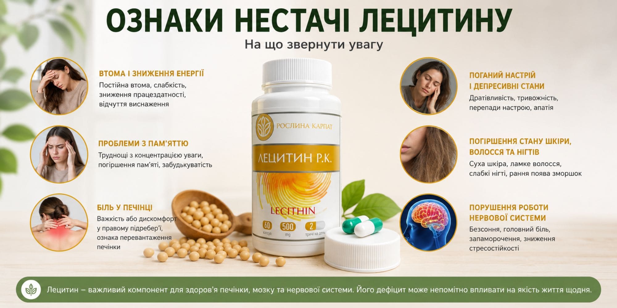 Признаки нехватки лецитина