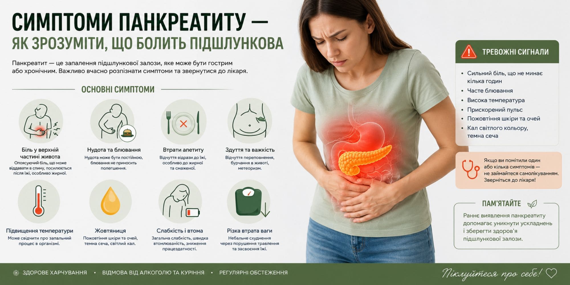 симптомы при панкреатите