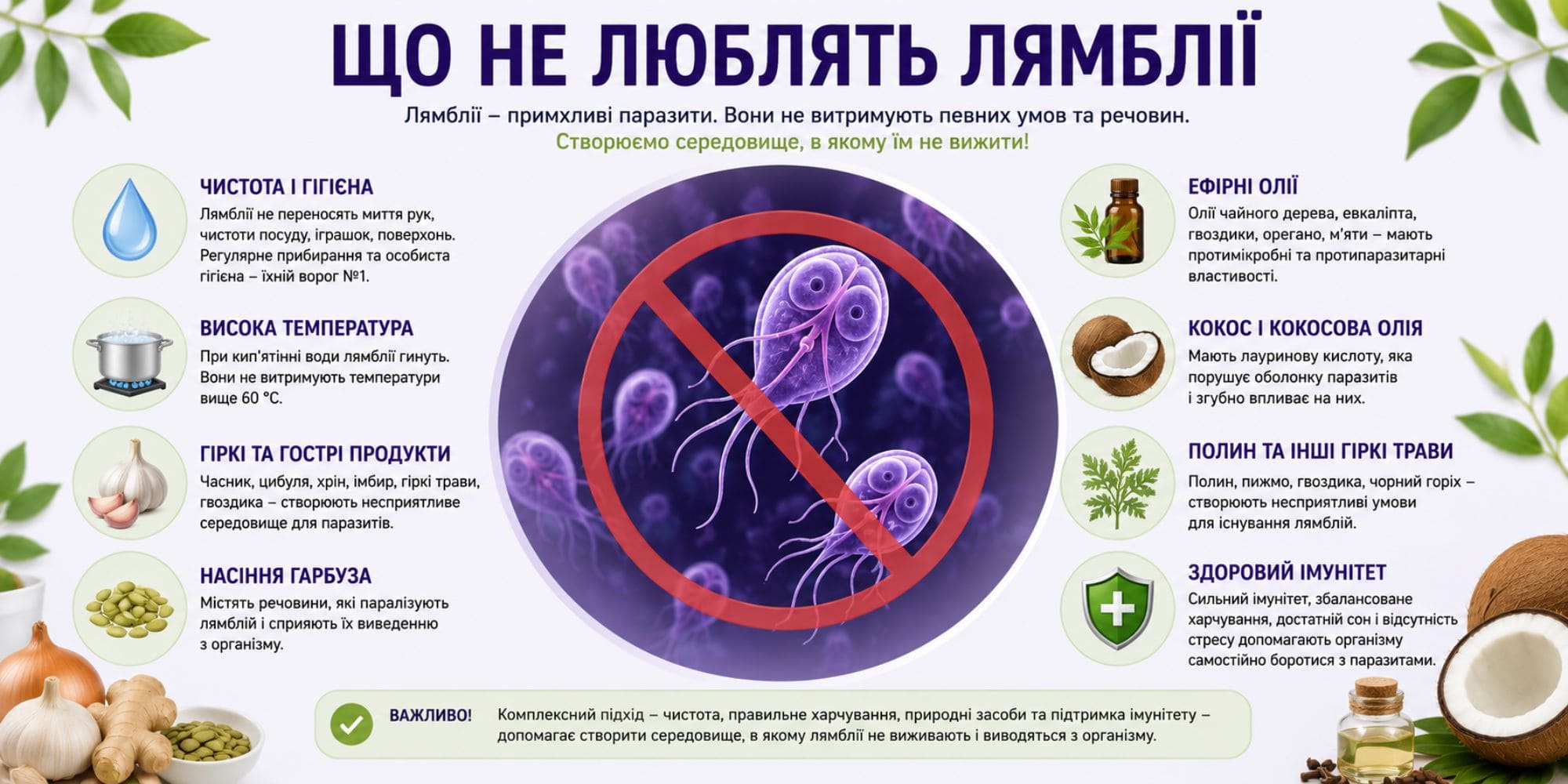 Что не любят лямблии
