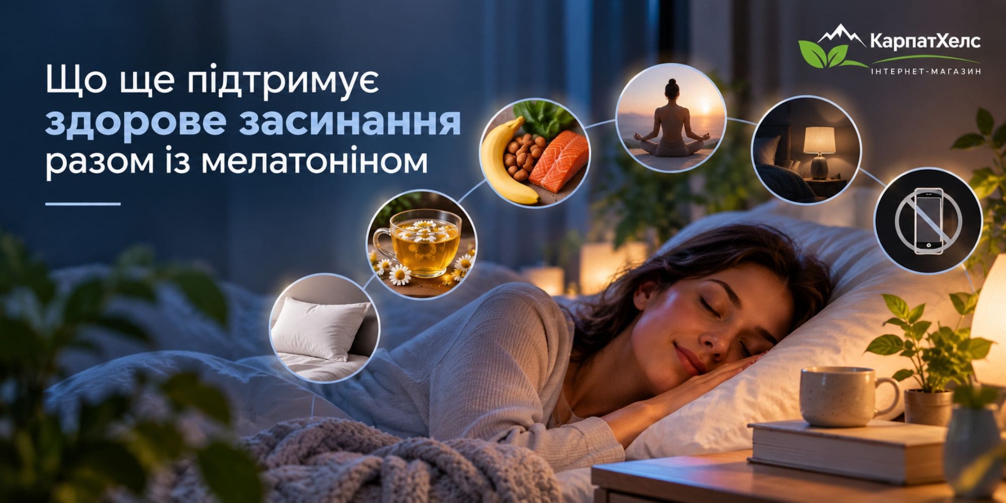 Що ще підтримує здорове засинання разом із мелатоніном