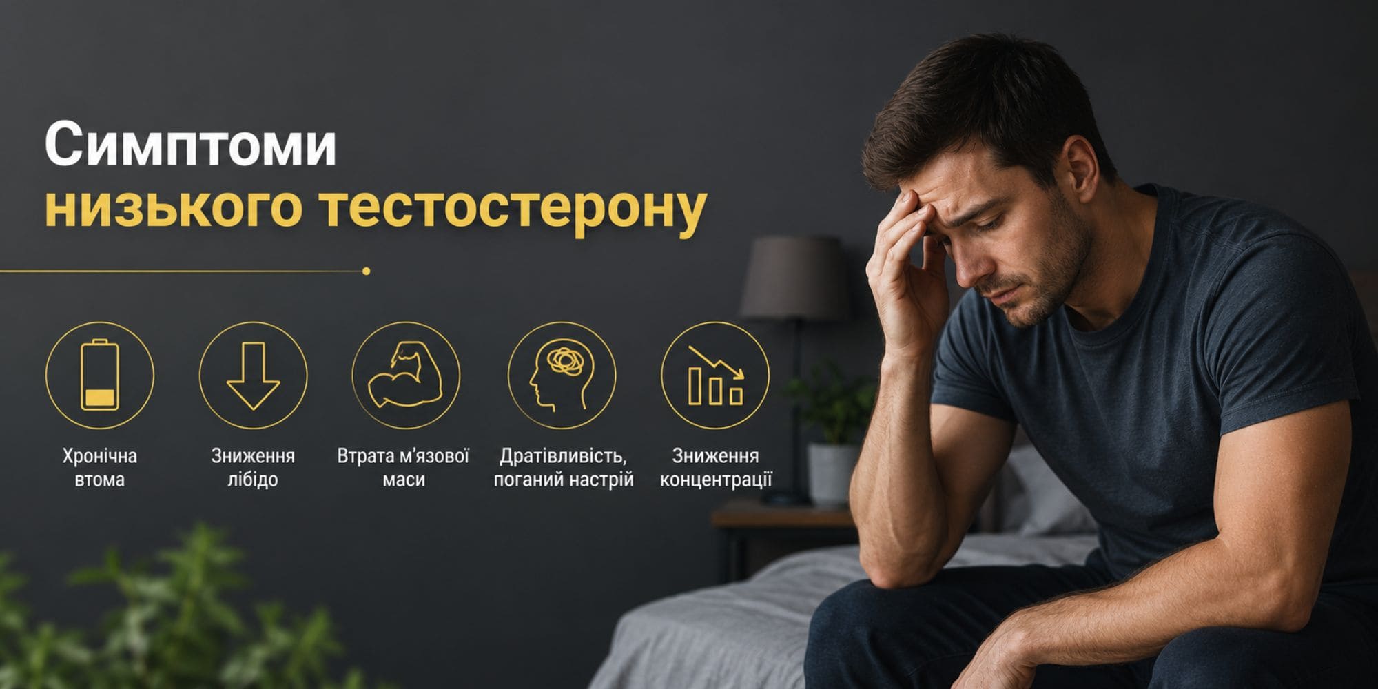 Симптоми низького тестостерону