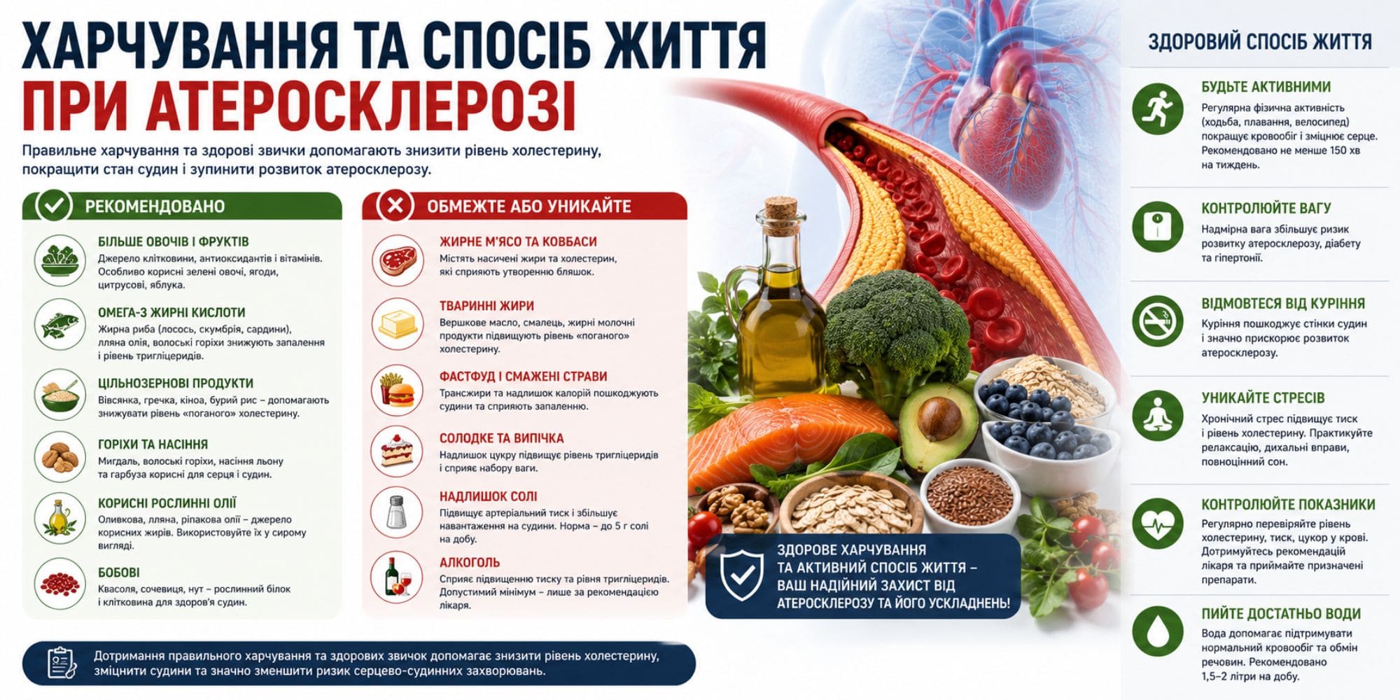Харчування при атеросклерозі